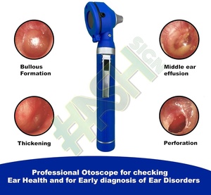 Fiber Mini Pocket Plastic Otoscope Set LED Source Manual Power Supply Optic <b>Ear</b> <b>Scope</b> CE Certified 99.5% Accuracy Medical - Product Image 6