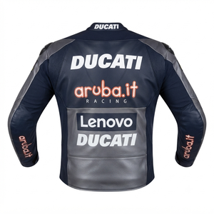Men’s Ducati Cowhide Leather <b>Racing</b> <b>Jacket</b>/Chaqueta MotoCP Style CE Level 2 Armor Motorcycle Track Riding Protective Gear CE - Product Image 2