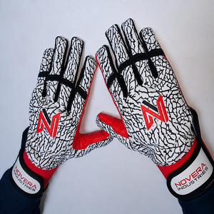 Guantes de Bateo de Béisbol de Cuero de Alta Calidad NOVERA INDUSTRIES con Cierre de Gancho y Bucle, Transpirables, Duraderos, de Secado Rápido, Ideales para Niños - Product Image 3
