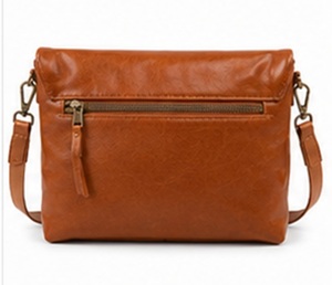 Premium Genuine Leather <b>Vintage</b> Fashion Summer Foldover Crossbody Bag for Women Designer Shoulder Messenger <b>Purse</b> Zip Adjustable - Product Image 2