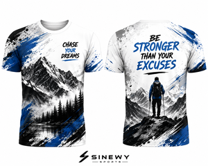 T-shirt en maille sublimée pour homme SINEWY SPORTS, col rond, manches courtes, évacuation de l'humidité, polyester, toutes saisons - Product Image 3