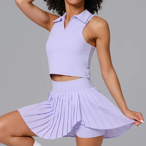 Ensemble débardeur et short de pickleball pour femme, style Racerback, avec citation amusante sur le thème du pickleball, collection Court Queen - Product Image 4