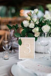Números de Mesa de Boda Minimalistas Hechos a Mano con Caña, Marco Decorativo de Madera, Letreros Únicos de Rafia para Asientos, Suministros de Decoración para Fiestas - Product Image 4
