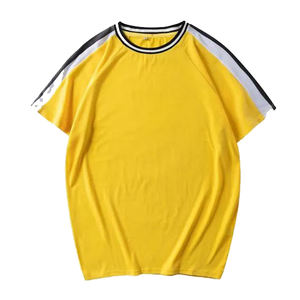 Best Edition Men's Oversize <b>Yellow</b> <b>T</b>-<b>Shirts</b> New Design With Logo Light and Breathable O-Neck Hot Selling at Low Rate - Product Image 1
