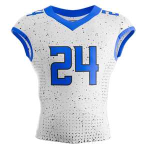 Maillot de football américain personnalisé en gros, pas cher, vierge, respirant, à manches courtes, pour l'entraînement, avec logo personnalisé - Product Image 1