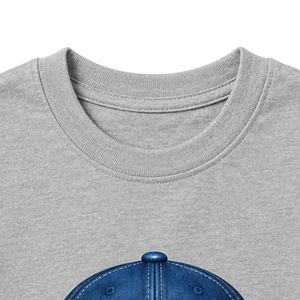 เสื้อยืดแขนสั้นเด็ก Heather Grey ลายกราฟิก พิมพ์ลายฟองอากาศ คอกลม สวมใส่สบาย น้ำหนักเบา เหมาะสำหรับทุกวัน แฟชั่นสำหรับเด็กผู้ชาย - Product Image 2
