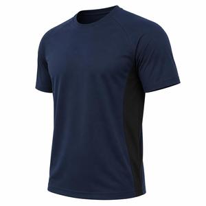 Hot Selling Men's Short Sleeve T-<b>Shirt</b> O-Neck Regular Fit Quick Dry Knitted Casual <b>100</b>% <b>Polyester</b> 180g Premium Quality - Product Image 3