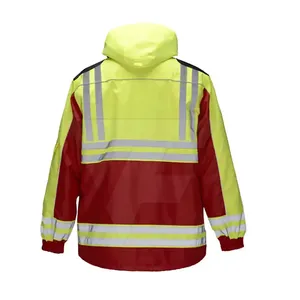 เสื้อแจ็คเก็ตกันลมกันน้ำสีดำสำหรับผู้ชาย ขายส่งจากโรงงาน เหมาะสำหรับงานยูนิฟอร์ม รปภ. - Product Image 2