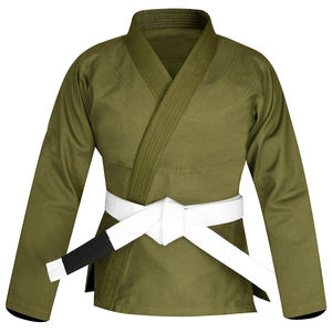 Uniforme de Artes Marciales de la Mejor Calidad, Traje de Bjj Gi, Karate, Taekwondo, Judo, Uniforme de Entrenamiento de Karate de Algodón y Poliéster con Cinturón Blanco - Product Image 5