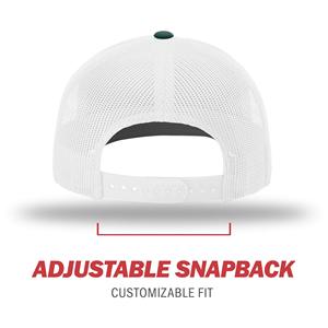 Unisex Green White Mesh Trucker Cap Classic Baseball Cap Adjustable Polyester Twill Breathable <b>Waterproof</b> Party <b>Hat</b> for Four - Product Image 2