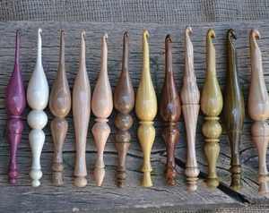 Crochets en bois de qualité supérieure, attrayants, faits à la main, kit de crochet de luxe, outils de tricot à la main, ciseaux de couture, écologiques - Product Image 4