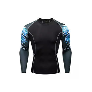 Camiseta de Compresión Sublimada con Diseño Personalizado para MMA, Rashguard de BJJ, Rashguard Personalizado Estampado para Hombre, OEM - Product Image 1