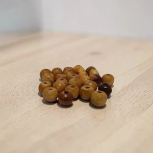 FAIZA CRAFT Perles en bois rondes faites à la main (multicolores) pour la fabrication de bijoux, tailles et designs personnalisés, boîte avec logo personnalisé, vente en gros - Product Image 4