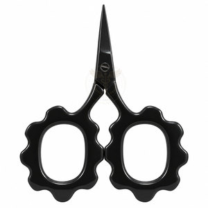 Ciseaux et coupe-fils professionnels portables en acier inoxydable motif tournesol – Outils durables et compacts pour projets de broderie - Product Image 4