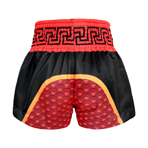 กางเกงมวยไทย MMA ศิลปะการต่อสู้ สำหรับฝึกซ้อมและแข่งขัน น้ำหนักเบา ยืดหยุ่น ระบายอากาศได้ดี  ชุดสำหรับการต่อสู้  รับทำโลโก้ตามสั่ง OEM - Product Image 3