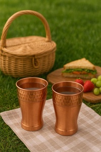 Verre à vin en cuivre écologique, gobelet en cuivre recyclable, verre en cuivre durable pour la cuisine, respectueux de l'environnement - Product Image 4