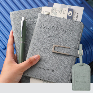 Regalos Promocionales IStapromo, Juego de Caja de Regalo con Porta Pasaportes de Cuero, Etiqueta para Equipaje y Bloc de Notas con Logotipo Personalizado al por Mayor - Product Image 3