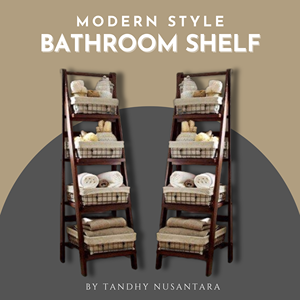 Meilleures ventes : Meuble de salle de bain moderne en teck, 4 étagères, qualité supérieure, sur mesure, écologique, accessoires inclus - À VENDRE - Product Image 5