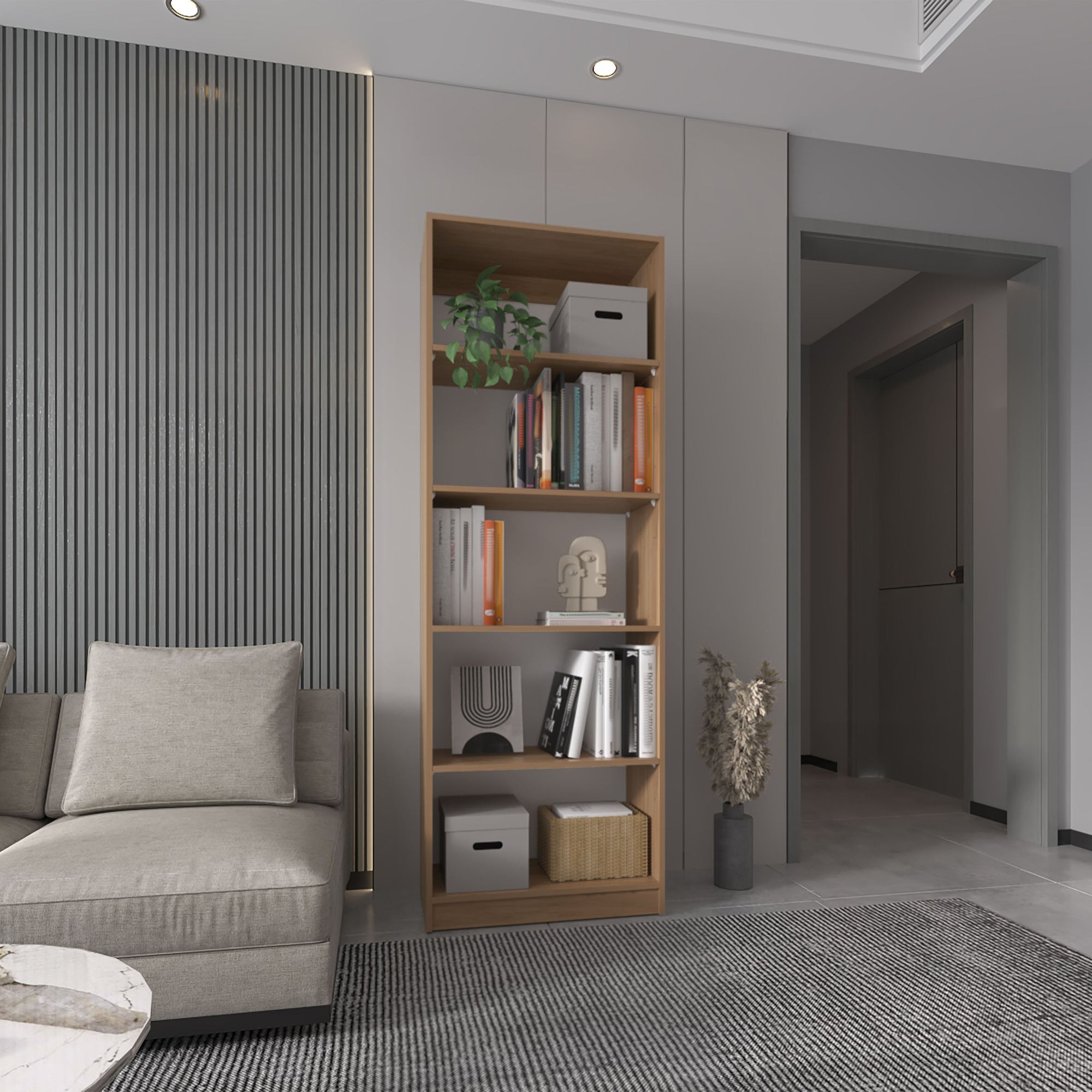 Natural Oak / White Color