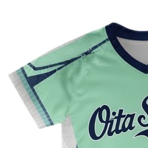 Maillot de lacrosse unisexe vert menthe marine sublimé, en polyester léger, uniforme sportif pour équipe, vêtements de performance pour matchs - Product Image 5