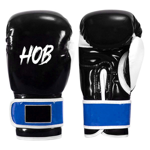 Guantes de Boxeo Negros y Dorados con Logotipo Personalizado, Cuero Suave y Ligero de Alta Calidad para Adultos y Jugadores - Product Image 4