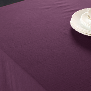 Nappe de table en coton uni, tissu doux, nappe de table élégante pour la maison et la cuisine, couleur et taille personnalisées, vente en gros - Product Image 2