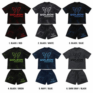 ชุดออกกำลังกายแบบรัดกล้ามเนื้อระดับพรีเมียมสำหรับผู้ชาย เสื้อและกางเกงขาสั้นแห้งเร็วสำหรับการออกกำลังกาย ฟิตเนส วิ่ง และกิจกรรมฝึกซ้อมกีฬา - Product Image 4