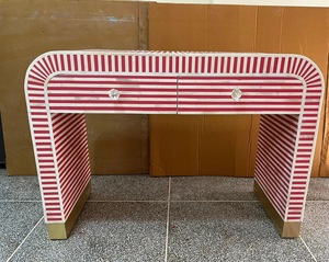 ILAHI's Bone Inlay <b>Drawer</b> Modern Design Agate Detailing <b>Storage</b> Portable Home Furniture - Product Image 1