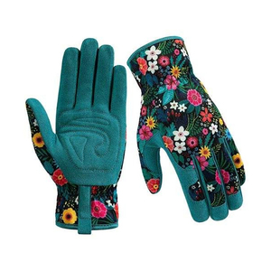 Guantes de trabajo para jardinería, protectores para las manos, cómodos, transpirables, con revestimiento de cuero, diseño único y sencillo, a precio económico. - Product Image 2