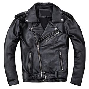 Genuine <b>Leather</b> Hooded <b>Jacket</b> for Men Women with Faux Fur Trim Cotton Liner Breathable Windproof Winter Classy <b>Vintage</b> Design - Product Image 1