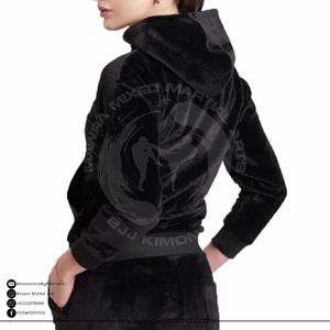 Sudadera con Capucha de Felpa Gruesa 100% Algodón con Logotipo Personalizado, Estilo Urbano Oversize Unisex, Hombros Caídos, Bolsillo con Aplique Estampado, Invierno - Product Image 5