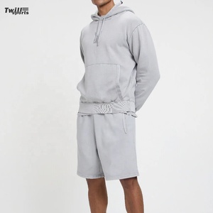 Sudadera con Capucha de Felpa Fina de Algodón Unisex TWILL SPORTS, Traje Deportivo Personalizado con Bordado de Paloma, Sudadera Lisa con Capucha para Entrenamiento Activo - Product Image 5