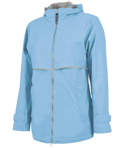 Veste de randonnée softshell bleu marine à capuche pour femme, imperméable, manches longues, coupe classique, longueur normale, fermeture éclair, détails lumineux - Product Image 5