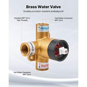 Complete 6-Inch Rainfall <b>Shower</b> Head Single-Spray Single-Handle Tub <b>Trim</b> Kit 304 Stainless Steel Valve Bathrooms <b>Shower</b> Faucet - Product Image 3