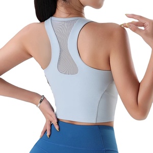 High Quality Custom Women's Sports Bra for Fitness & Yoga High Impact <b>Crop</b> Tank <b>Tops</b> Logo - Product Image 5