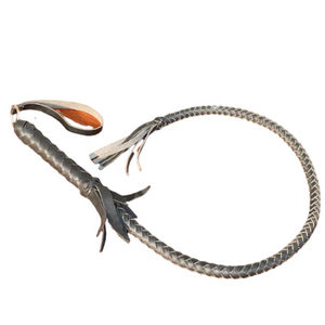 Fouets d'équitation en cuir de vache 70/80/100 CM, fouet antidérapant pour courses de chevaux, équipement équestre - Product Image 5