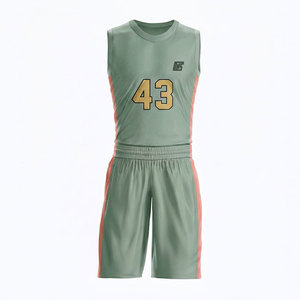 Uniforme de Baloncesto para Hombre, Conjunto de Camiseta y Pantalones Cortos Personalizados, Ropa Deportiva Transpirable para Competencia - Product Image 1
