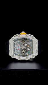 Montre de grande taille Jumbo Iced out avec bracelet en caoutchouc de qualité supérieure, diamants Moissanite couleur D VVS 1, mouvement automatique à quartz. - Product Image 3