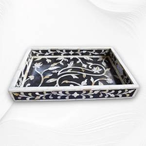 Modern Mother Of Pearl Serving <b>Tray</b> For Coffee Table Decoration Serving Drinks <b>Snacks</b> And Decorative Storage - Product Image 3