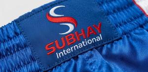 Pantalones Cortos de Boxeo para Hombre SUBWAY, Azul y Blanco, Cintura Elástica, Transpirables, de Poliéster, Corte Regular, para Todas las Temporadas, Ropa Deportiva - Product Image 5