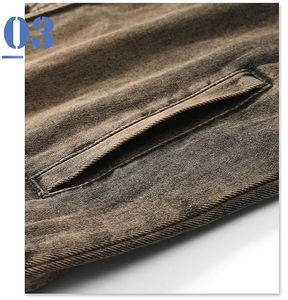 Chaleco Vaquero Vintage para Hombre, Estilo Motero, con Múltiples Bolsillos, Chaqueta sin Mangas con Botones, Prenda Exterior para Primavera y Otoño, a la Moda, Casual, Tallas Grandes - Product Image 5