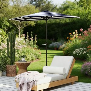 Ombrellone da Esterno Blu Navy per Terrazzo e Cortile Senza Base - Ombrelloni e Basi per Patio - Product Image 1