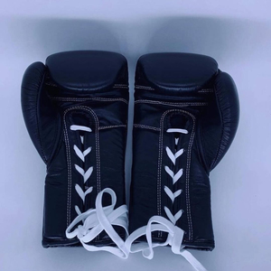 Guantes de Boxeo con Logotipo Personalizado OEM, de Alta Calidad, Duraderos, de Cuero Brillante, Profesionales, con Cierre de Cordones, para Boxeo - Product Image 6
