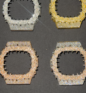 นาฬิกาดิจิตอล DW5600 รุ่นคัสตอม บัสท์ดาวน์ ประดับเพชรเต็มเรือน ดีไซน์ฮิปฮอปสุดหรู นาฬิกาแฟชั่นสไตล์พรีเมียมสำหรับคนเมือง - Product Image 4