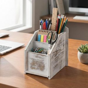 Organizador <span class=keywords><strong>de</strong></span> Control Remoto <span class=keywords><strong>de</strong></span> Madera Blanqueada, <span class=keywords><strong>Caja</strong></span> <span class=keywords><strong>de</strong></span> Almacenamiento para Control Remoto <span class=keywords><strong>de</strong></span> TV y Dispositivos Multimedia para Sala <span class=keywords><strong>de</strong></span> Estar - Product Image 5
