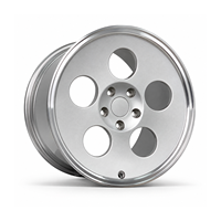 Jantes forgées 6061-T6 à cinq trous ronds, face plate usinée, argentées, 18-22 pouces, 5x112 5x114.3 5x120 5x130 pour BMW Audi Mercedes-Benz
