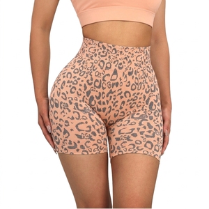 High Quality Women Custom Sublimation Printed Women <b>Athletic</b> Gym Shorts Leopard Print Breathable Quick Dry Fabric - Product Image 5