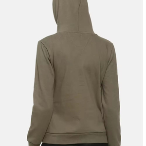 Sudadera Casual para Mujer 2026, Estilo Urbano, 100% Algodón Felpa, Transpirable para Invierno/Otoño, Color Sólido con Logotipo Frontal y Capucha - Product Image 3