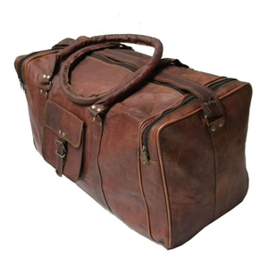 Bolsas de Lona Plegables de Cuero Genuino para Gimnasio, Entrenamiento, Viajes, Deportes al Aire Libre, Tamaño y Logotipo Personalizables, Multifuncionales - Product Image 6