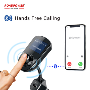 โรดพาวเวอร์ (RP-FMTR27) เครื่องส่งสัญญาณ FM-อะแดปเตอร์บลูทูธ FM ไร้สายสำหรับรถยนต์พร้อมการโทรแบบแฮนด์ฟรีและจอแสดงผล LCD และพอร์ตชาร์จ USB - Product Image 2